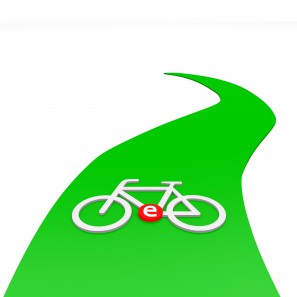 grüner Weg mit e-Bike (Bild: © Pixel - Fotolia.com)